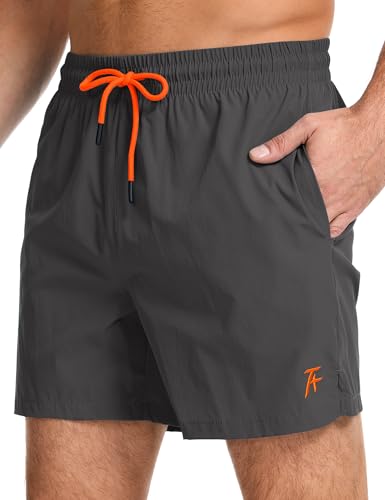 Atforna Badehose für Herren Badeshorts Kurz Schwimmhose Schnelltrocknend Sporthose Elastisch Boardshorts mit Meshfutter ...