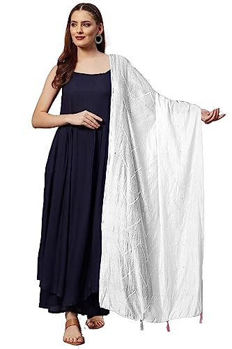 Chandrakala Cotton Dupatta for Women, Shawl Scarf Wrap Chunni (D254-P)