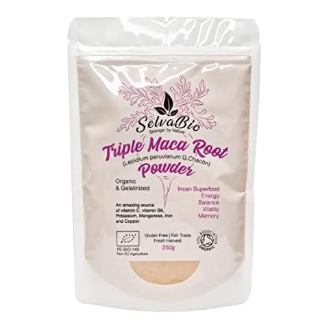 SelvaBio Triple Maca Root Powder for Hormonal Balance Cover