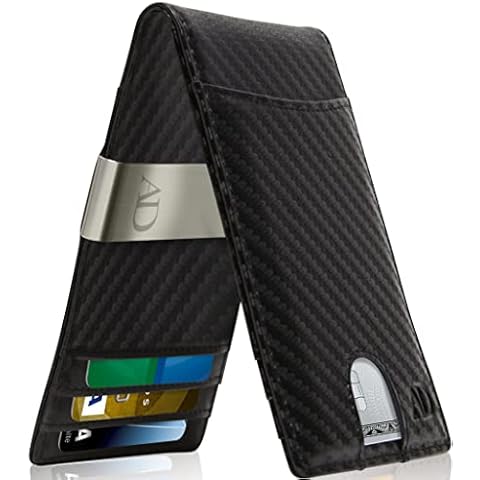 Access Denied Slim Money Clip Wallets for Men - Bifold Mens Wallet RFID Front Pocket Minimalist Credit Card Holder with Gift Box Cover