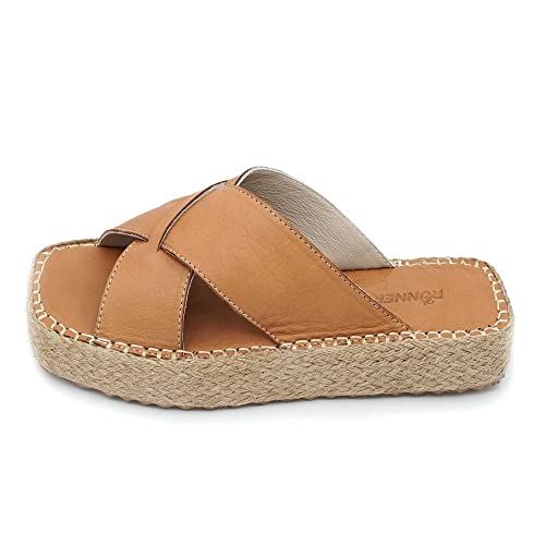 Sandales compensées Bonateks marron avec talon stable taille 40 - 3