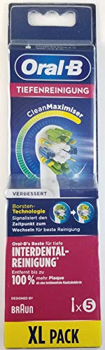 Braun ブラウン オーラルB 替えブラシ 歯間ワイパー付ブラシ/Tiefenreinigung CleanMaximiser 5本入り EB25