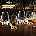 DUJUST Snifter Glasses Set of 4 (8oz), Crystal Whiskey Glasses with 24K Gold Leaf Flakes, Luxury Tasting Glasses for Brandy/Cognac/Bourbon/Tequila/Scotch, BPA-Free & Lead-Free