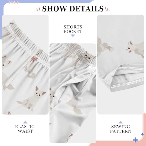 Boys' Pants Dogs Cute Chihuahua Long Bottoms Jogger Pants Elastic Waist Trousers with Pockets S-XL4