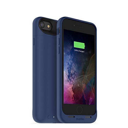 mophie 3784_JPA-IP7-BLU Juice Pack Wireless - Charge Force Wireless Power - Wireless Charging Protective Battery Pack Case for iPhone 8 and iPhone 7 – Blue