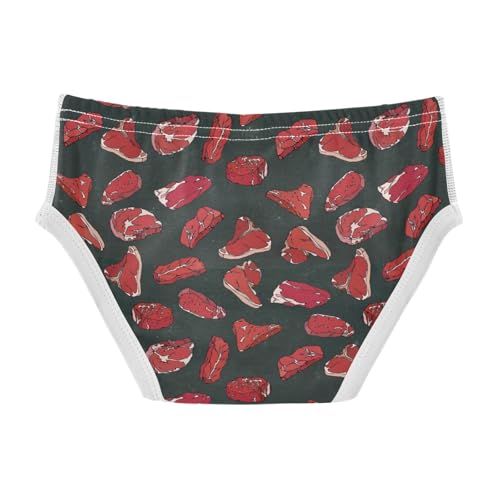 Boys' Exclusive Briefs Toddler Underwear 95% Combed Cotton Boxerbriefs 2T Red Lipstick Pattern 502