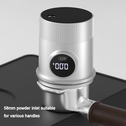 Taza dosificadora de café con báscula, acero inoxidable, báscula recargable para expreso, precisión de 0,05 g, peso máximo 500 g, para portafiltros de 58 mm