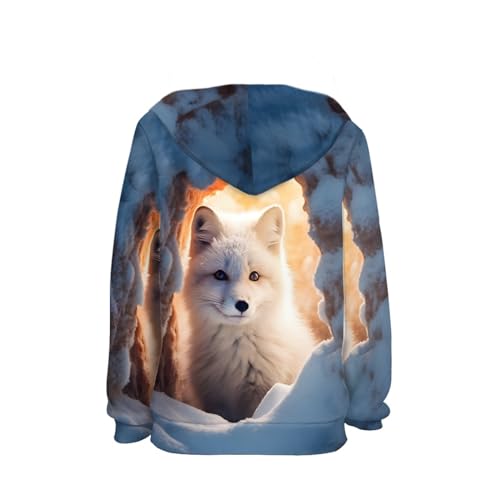 Image of GLUDEAR Teen Boys Girls Novelty Animal Galaxy Hoodies Sweatshirts Pullover