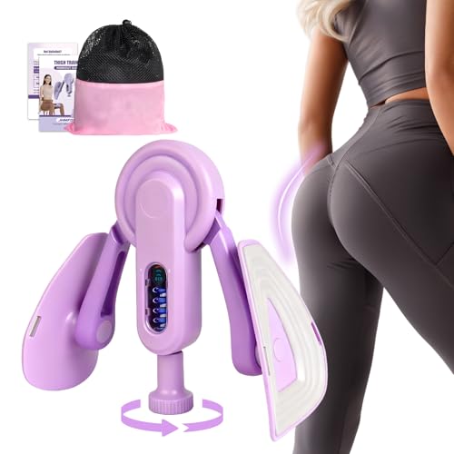 Thigh Trainer Thigh Exerciser for Women, 10-100LB Enhanced Adjustable Resistance Inner Thigh Exerciser, 360° Thigh Trainer Workout Equipment for Pelvic Floor Muscle Repair, Kegel Exercise