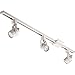 Lithonia Lighting LTKMSBK MR16GU10 2700K MW Modern, Lighting Fixture Heads for Kitchen, Living Room, Bedroom, 3 LED Bulbs Adjustable Decorative Lamp Mesh Track Kit, White
