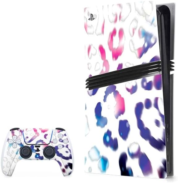 Skinit Decal Gaming Skin Compatible with PS5 Pro Bundle - Lavish Leopard Design