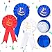 6PCS Award Ribbons 1st 2nd 3rd, Participation Ribbon, Horse Show Ribbons for Medals 1st First Place Ribbon Trophy Prizes Trophy Award Shelf Cornhole Trophy Game Competition Sport Event School Contest