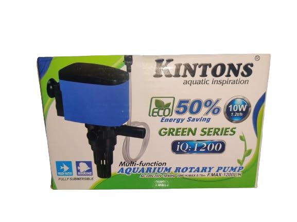 Kintons 50% Energy Saving Multi-Function Aquarium Submersible Powerhead Rotary Pump For Freshwater & Marine Aquarium (IQ1200-10W) (B0CVXQLTPW) Amazon Price History, Amazon Price Tracker
