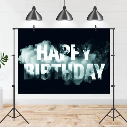 Fondo Fotográfico Humo Feliz Cumpleaños 7x5ft miniatura 2