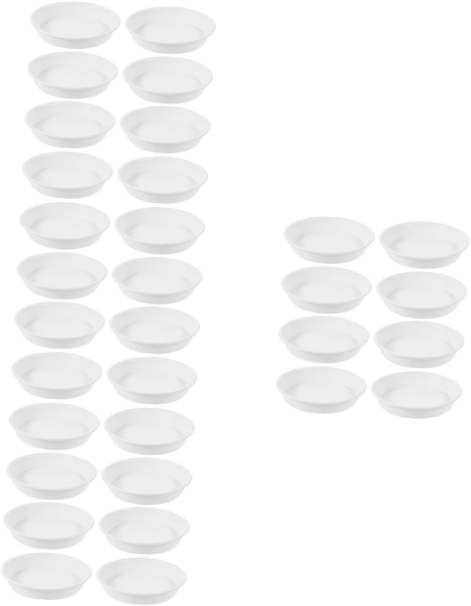 YARNOW 32pcs Round Plant Saucer Pot Tray for Indoor and Outdoor Plants Outer Water-Resistant Drip Tray to Catch Excess and Water