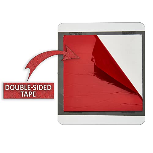 Unisex Square Bathroom Sign In 3D With Self-Stick Adhesive Tape - Restroom Sign Decor - Double Sided Tape, Office Or Business, Toilets Sign, Bathroom Decals, Ambiance - Acrylic (Large) #TOP1