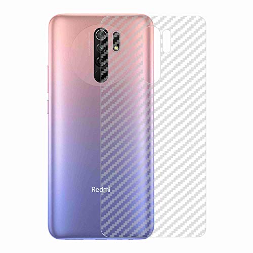 Image of Compatible with Redmi 9 Prime Back Screen Protective Film Carbon Fiber Skin Transparent Screen Guard Sticker