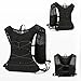 Vaveren Running Vest for Women Men Outdoor Sports Bag Lightweight Breathable Water Pack Hydration Vest for Cycling Marathoner Jogging, Black