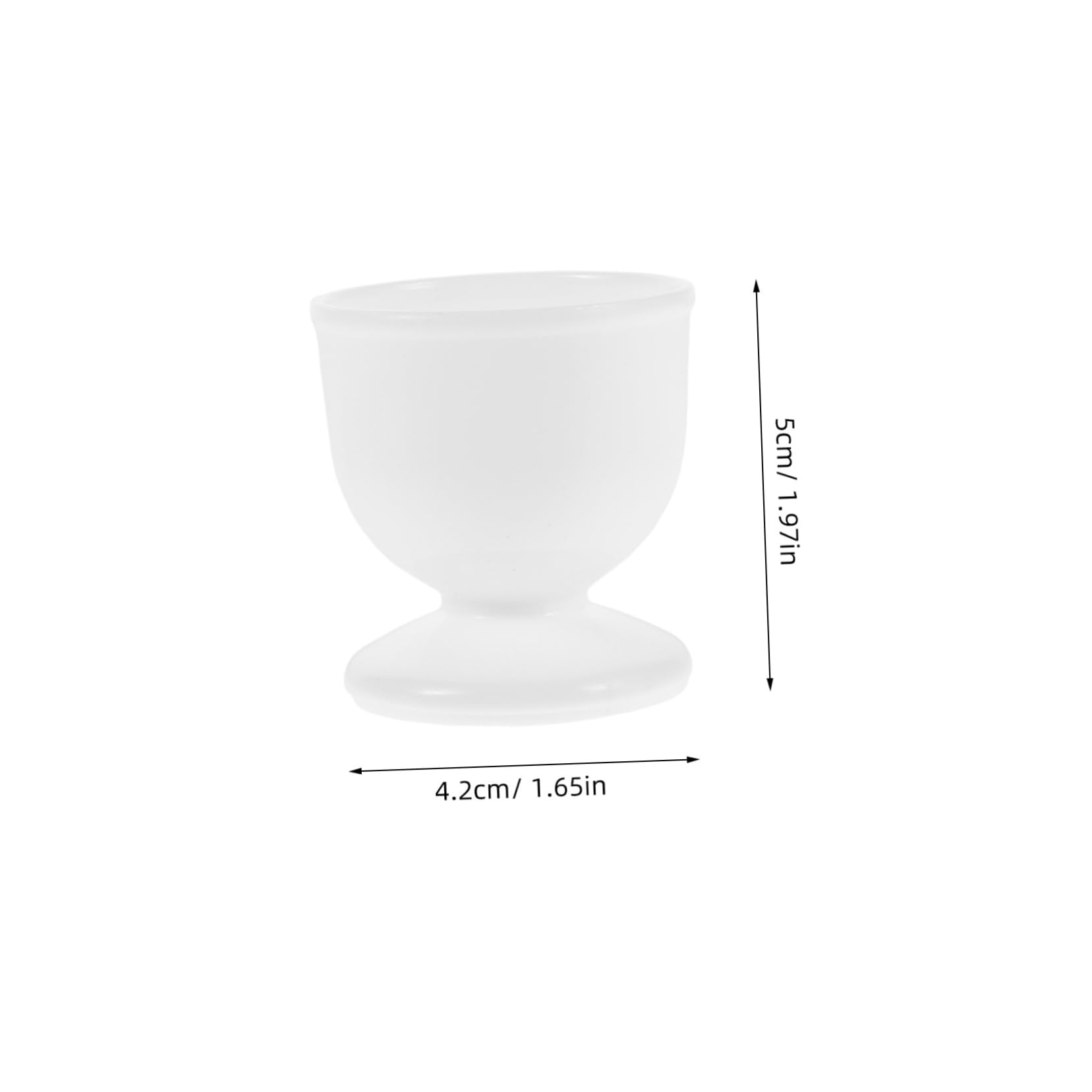 MUCKLILY 6pcs Egg Holders with Base Stylish Egg Cups for Breakfast Practical Space Saving Design for Home Unique High Footed