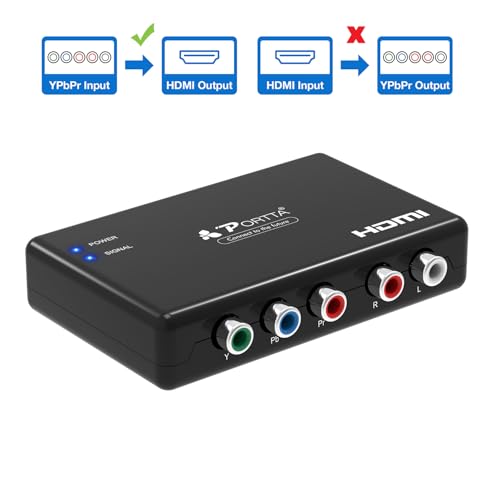 Portta N3CVRHP Component To Hdmi Converter, Ypbpr Rgb + R/L Audio To Hdmi Converter V1.3 Support 1080P 2 Channel Lpcm For Hdtv Ps2 Ps3 Hdvd Player Wii Xbox  thumb #5
