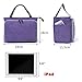 Luxja Small Crochet Tote Bag, Yarn Storage Bag for Small Unfinished Projects, Crochet Hooks and Other Accessories, Purple