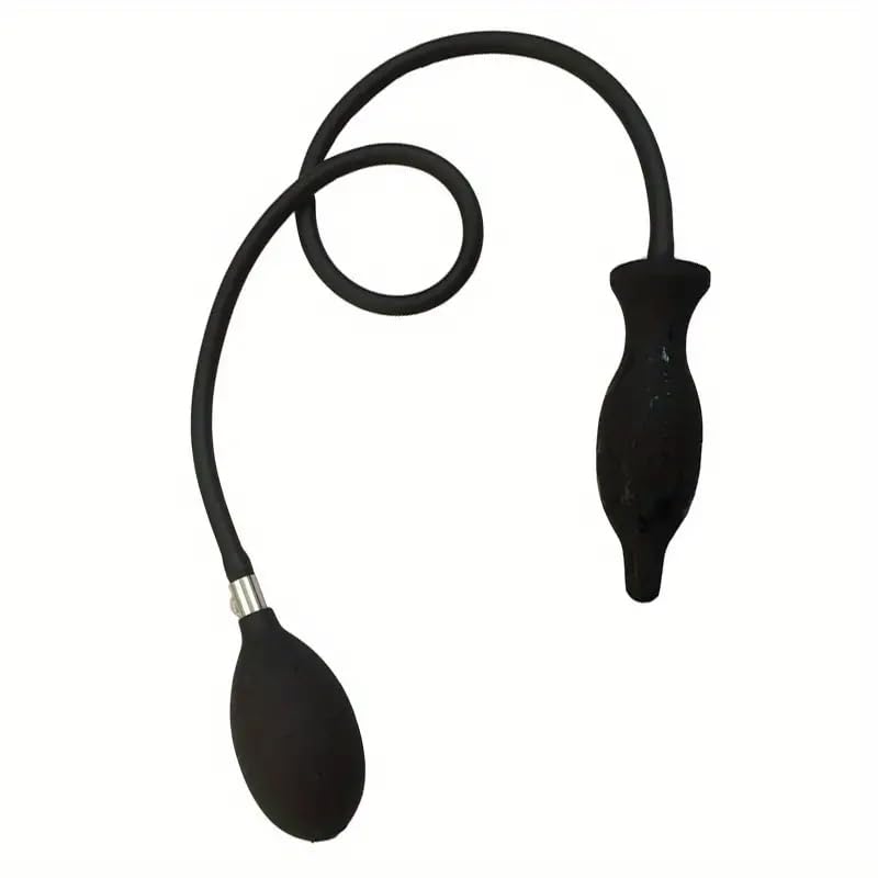 YILUQIFLY Schwarz Silikon Expand Aufblasbarer Anal Plug Butt Training Sex Toy Wasserdichtes Butt Erwachsenensexspielzeug Mehrere Arten verfügbar mit Regelventilen SM (A)