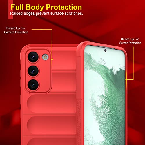 Image of Amazon Brand - Solimo Back Case Cover for Samsung Galaxy S23 Plus 5G | Compatible for Samsung Galaxy S23 Plus 5G Back Case Cover | Liquid Silicon Magic Case for Samsung Galaxy S23 Plus 5G | Red