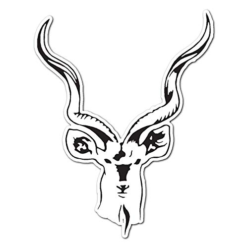 Antelope Kudu Head - Vinyl Decal Sticker - 3.75