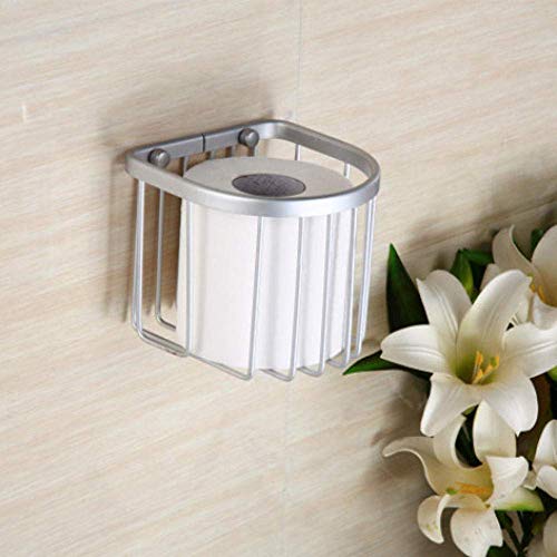 JF-XUAN Space Aluminum Paper Holder Compatible with Commercial Bathroom Paper Holder and Home Toilet Paper Holder Toilet Tissue Box