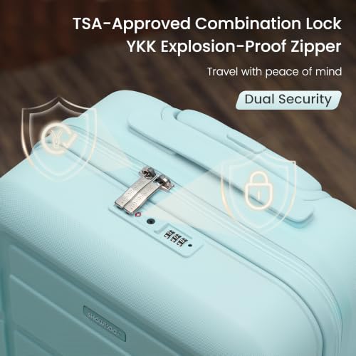 Image of SHOWKOO G-Series Luggage set 3pcs, 100% PC Durable Hardshell Suitcase