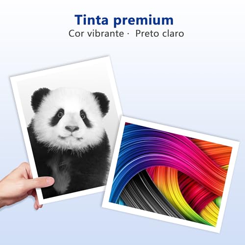 TECKKIN Kit 4 Refil Tintas para HP GT52 GT53XL Compatível para HP Deskjet Impresoras GT5800 GT5810 G
