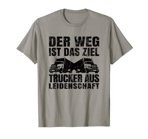 Uomo Ich Bin LKW Fahrer Spruch Fernfahrer Mann Zubehör Maglietta