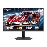 Viewedge Monitor 27 Zoll 144hz FHD 1 ms IPS 1080p mit 110% sRGB,Blaulichtfilter,HDMI- & VGA-Anschluss,Unterstützung von FreeSync und Wandmontage bildschirm 27 Zoll Gaming Monitor