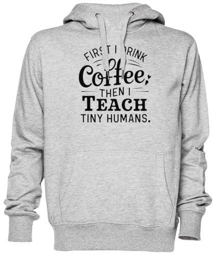 Sweat à capuche Tiny Humans gris pour les matins d'école actifs