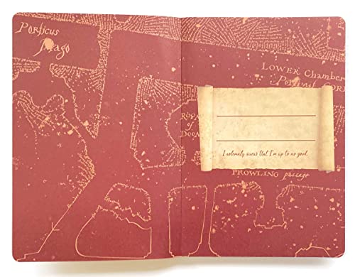 Caderno com capa Mapa do Maroto Harry Potter Paper House Productions, 60 páginas pautadas