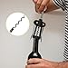 Unomor Replacement Spiral Worms 4Pcs Metal Corkscrew Bit Set for Wine Bottle Opener Bar Tool Accessories