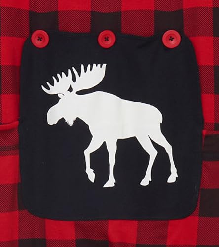 by Hatley unisex-adult Moose on Plaid Family Union SuitsPajama Set4