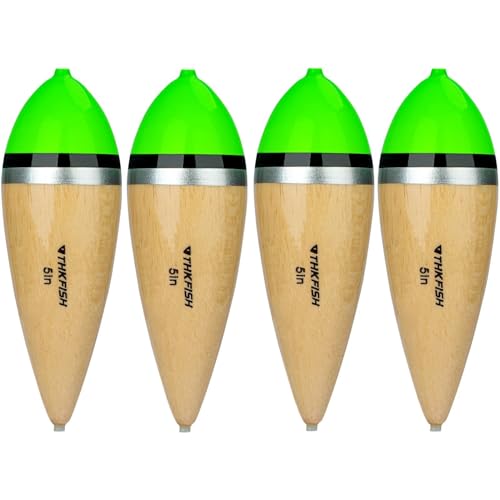 THKFISH Slip Bobbers for Fishing - Balsa Bobbers for Steelhead, Freshwater & Saltwater Floatage