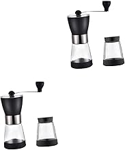 Luxshiny 2 Pçs Moedor De Café Manual Moedor De Grãos De Café Expresso Portátil Moedor De Grãos De Café Moedor De Grãos De Café Vintage Máquina De Café Expresso Portátil Manual Moedor De