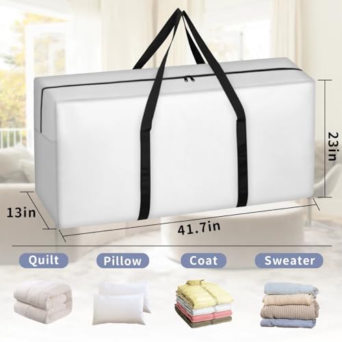 Cartoon Cat Extra Large Moving Bags Heavy Duty Storage Bags Graffiti Cat Cloth Wrap Around Handles Double Zipper Reusable Convenient Foldable Storage Tote for Travel Camping Space Save2