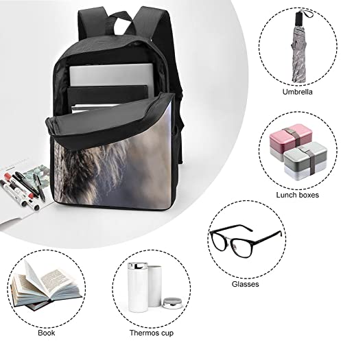 Sac à dos imprimé chat en 3D pour le collège et les sorties