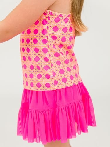 RuffleButts Girls Athletic Active Tulle Skort3