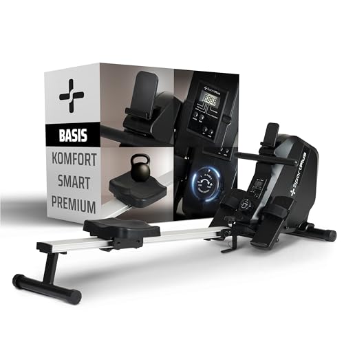 SportPlus Rudergerät klappbar für Zuhause - Rowing Equipment - Magnetwiderstand 8 Stufen -...
