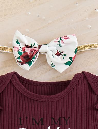 Newborn Girl Clothes Ruffled Sleeveless Romper Top Cute Floral Shorts with Headband Baby Girl Summer Clothes3