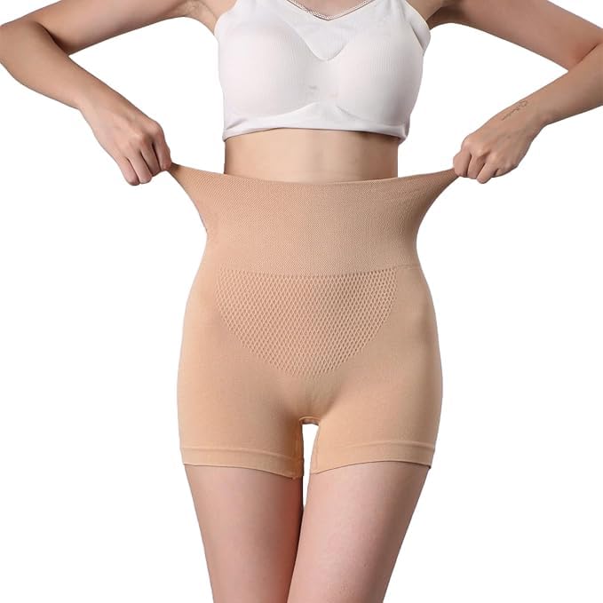 doville dovilleTummy Tucker Women's High Waist with Anti Rolling Strips Shapewear for Women Comfortable Slimming Panties Underwear Shapewear Body Compression Shorts (Size : 32 to 40 Inch) Beige-picture-36