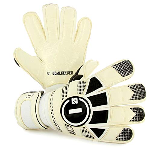 Luva Goleiro Profissional N1 Goalkeeper Horus Elite White Tam 8