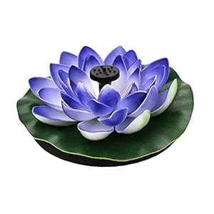 EElabper Solar Fountain Kunstmatige Floating Lotus op zonne-energie Fontein Pomp Pond Gardens Aquaria Zwembaden Decor