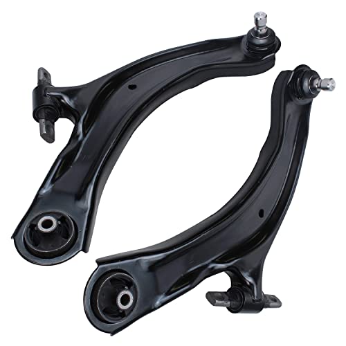 Image of Detroit Axle - 8pc Front End Suspension Kit for 08-13 Nissan Rogue, 14-15 Rogue Select, 2 Lower Control Arms w /Ball Joint 4 Tie Rod Ends 2 Boots 2008 2009 2010 2011 2012 2013 2014 2015 Replacement