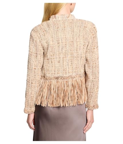 NIC+ZOE Women's Cork Fringe Knit Jacket2