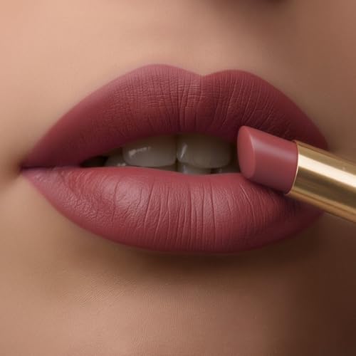Image of TEEN TEEN LUXE Matte Lipstick | Long-Lasting Wear Up to 12 Hours | Ultra Smooth Velvet Finish | Rich Pigmented Lip Shade | Lightweight & Travel Friendly | Trend-Setter, 1gm